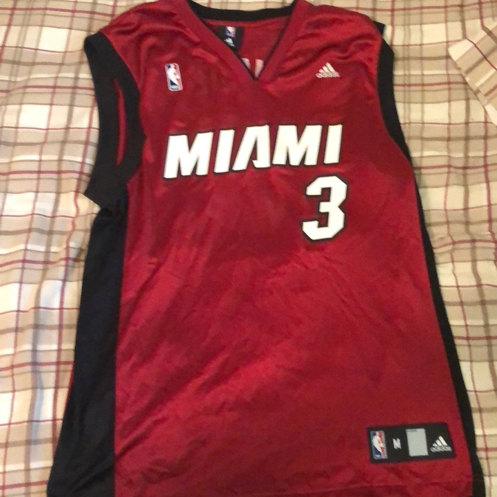 Red Miami Heat Dwayne Wade Jersey
